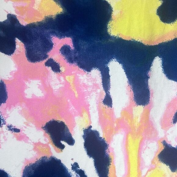 Bobbie Brooks Medium Blue Pink Tie Dye Hoodie Mini Dress NWOT Beach Cover Up - Picture 4 of 9